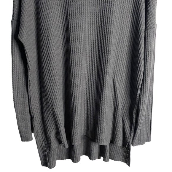 BP Women's Gray Soft Knit Cowl Neck Tunic Top - Picture 3 of 7